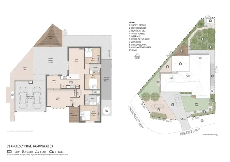 Floorplan of Homely house listing, 21 Anglesey Drive, Kardinya WA 6163