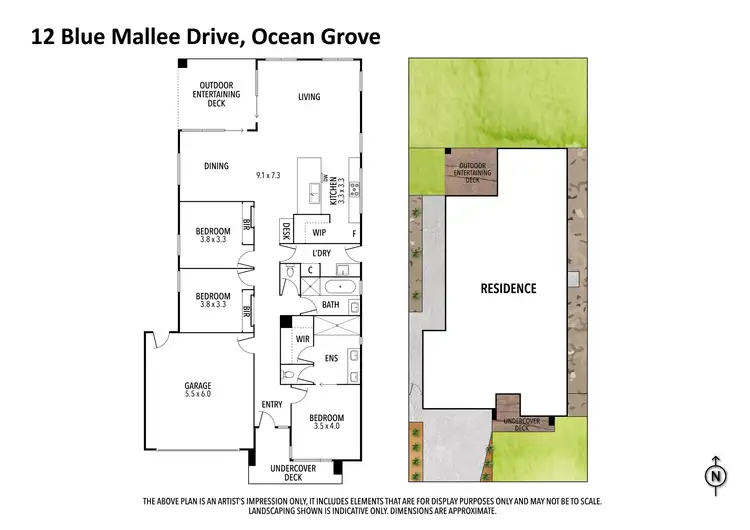 Floorplan of Homely house listing, 12 Blue Mallee Drive, Ocean Grove VIC 3226