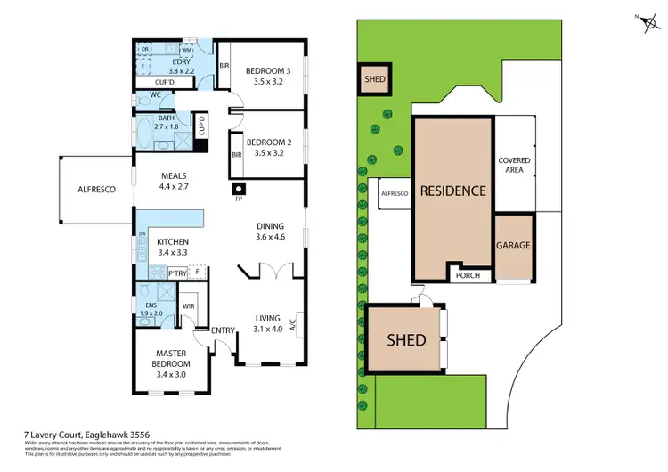 Floorplan of Homely house listing, 7 Lavery Court, Eaglehawk VIC 3556