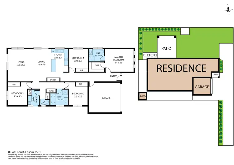 Floorplan of Homely house listing, 8 Coal Court, Epsom VIC 3551
