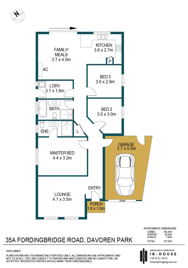 Floorplan of Homely house listing, 35A Fordingbridge Road, Davoren Park SA 5113