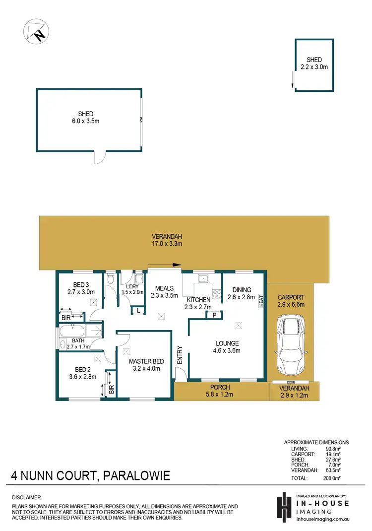 Floorplan of Homely house listing, 4 Nunn Court, Paralowie SA 5108