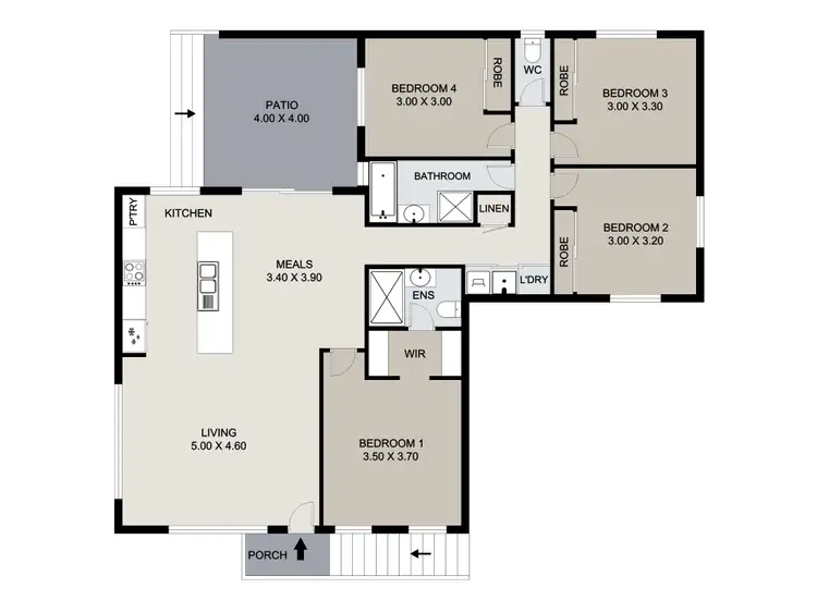 Floorplan of Homely house listing, 18 Andrew Walker Drive, Goodna QLD 4300