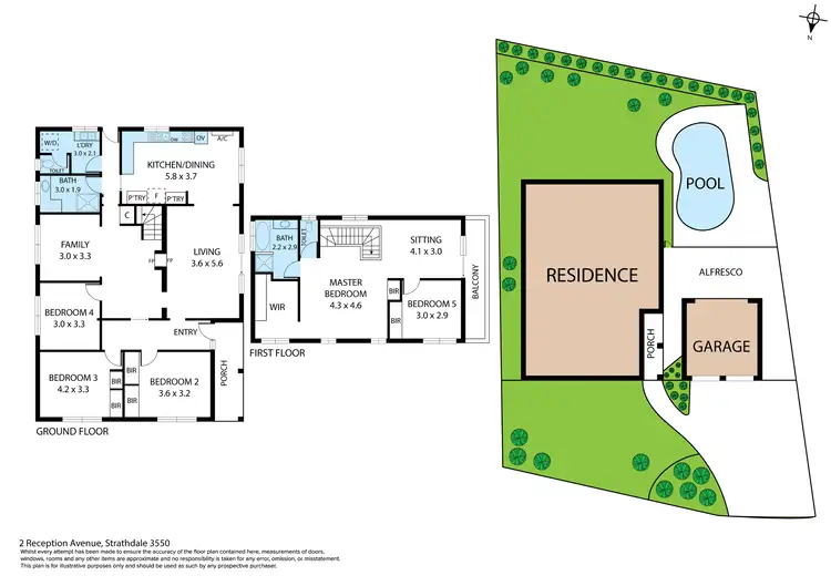 Floorplan of Homely house listing, 2 Reception Avenue, Strathdale VIC 3550