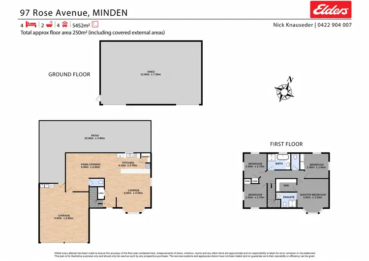 Floorplan of Homely house listing, 97 Rose Avenue, Minden QLD 4311