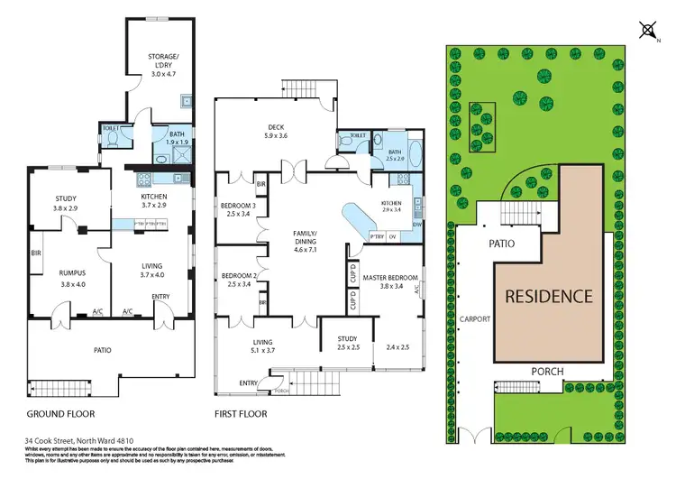Floorplan of Homely house listing, 34 Cook Street, North Ward QLD 4810