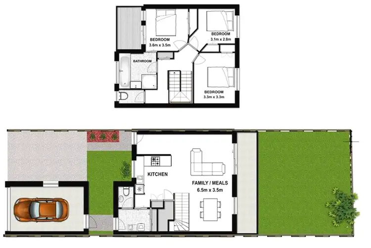 Floorplan of Homely townhouse listing, 3/11 Jimbour Close, Forest Lake QLD 4078