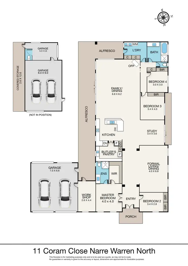 Floorplan of Homely house listing, 11 Coram Close, Narre Warren North VIC 3804