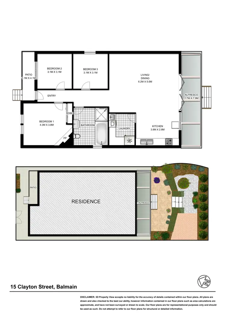 Floorplan of Homely house listing, 15 Clayton Street, Balmain NSW 2041