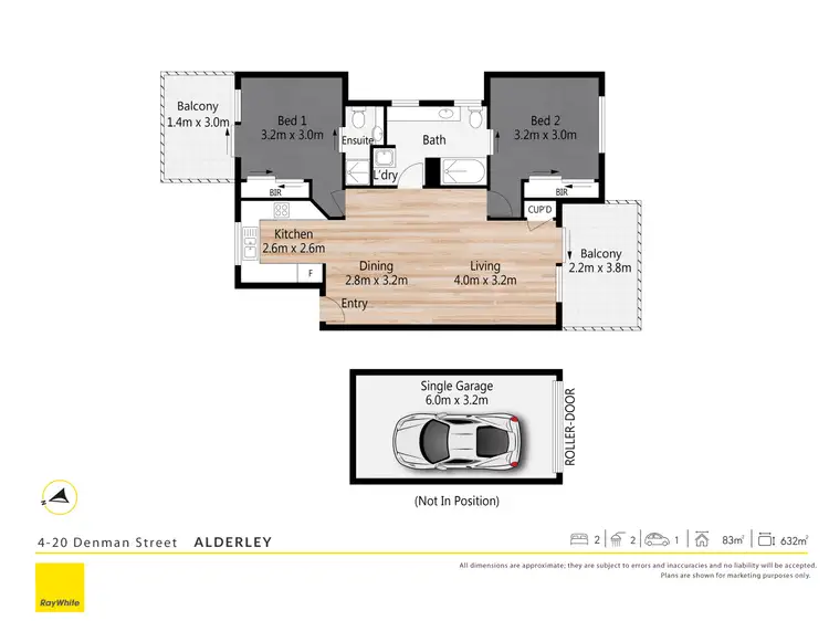 Floorplan of Homely unit listing, 4/20 Denman Street, Alderley QLD 4051