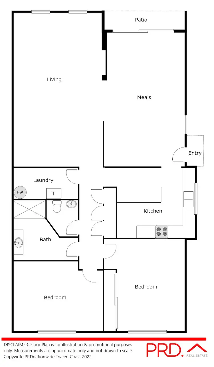 Floorplan of Homely apartment listing, 2/72 Harbour Way, Brunswick Heads NSW 2483