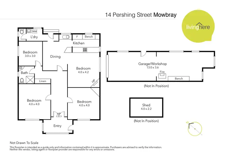 Floorplan of Homely house listing, 14 Pershing Street, Mowbray TAS 7248