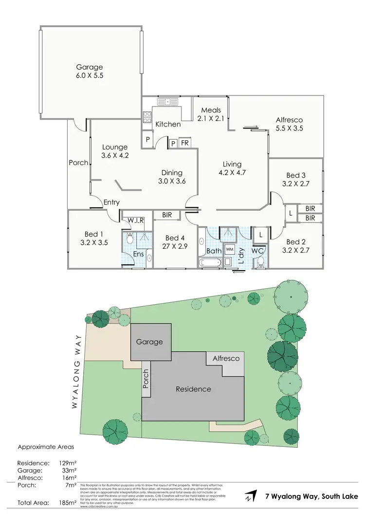 Floorplan of Homely house listing, 7 Wyalong Place, South Lake WA 6164