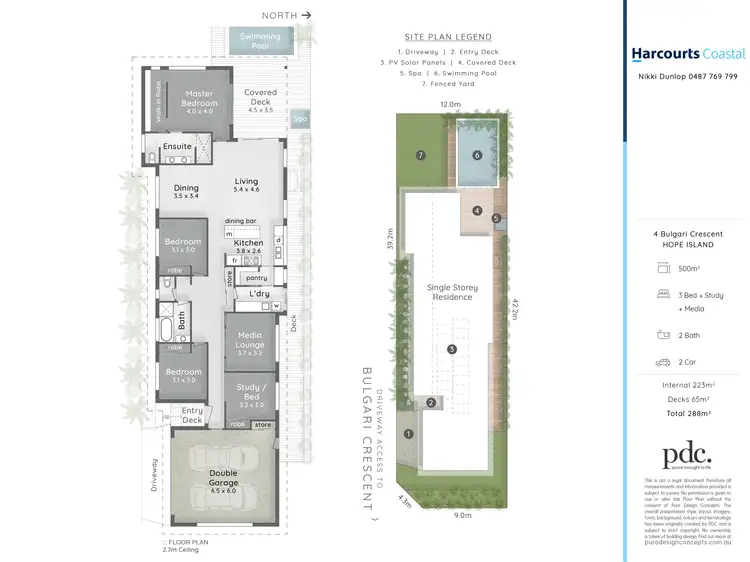 Floorplan of Homely house listing, 4 Bulgari Crescent, Hope Island QLD 4212