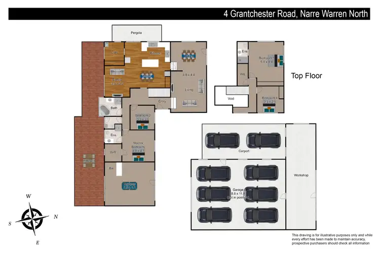 Floorplan of Homely house listing, 4 Grantchester Road, Narre Warren North VIC 3804