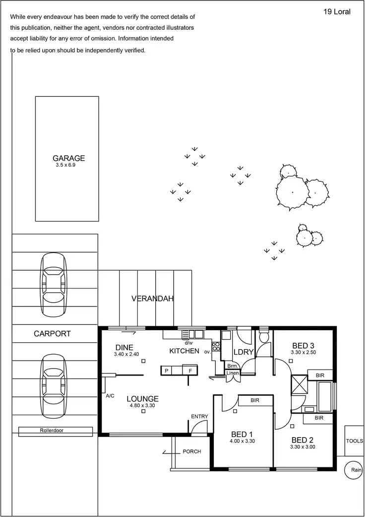 Floorplan of Homely house listing, 19 Loral Street, Modbury SA 5092