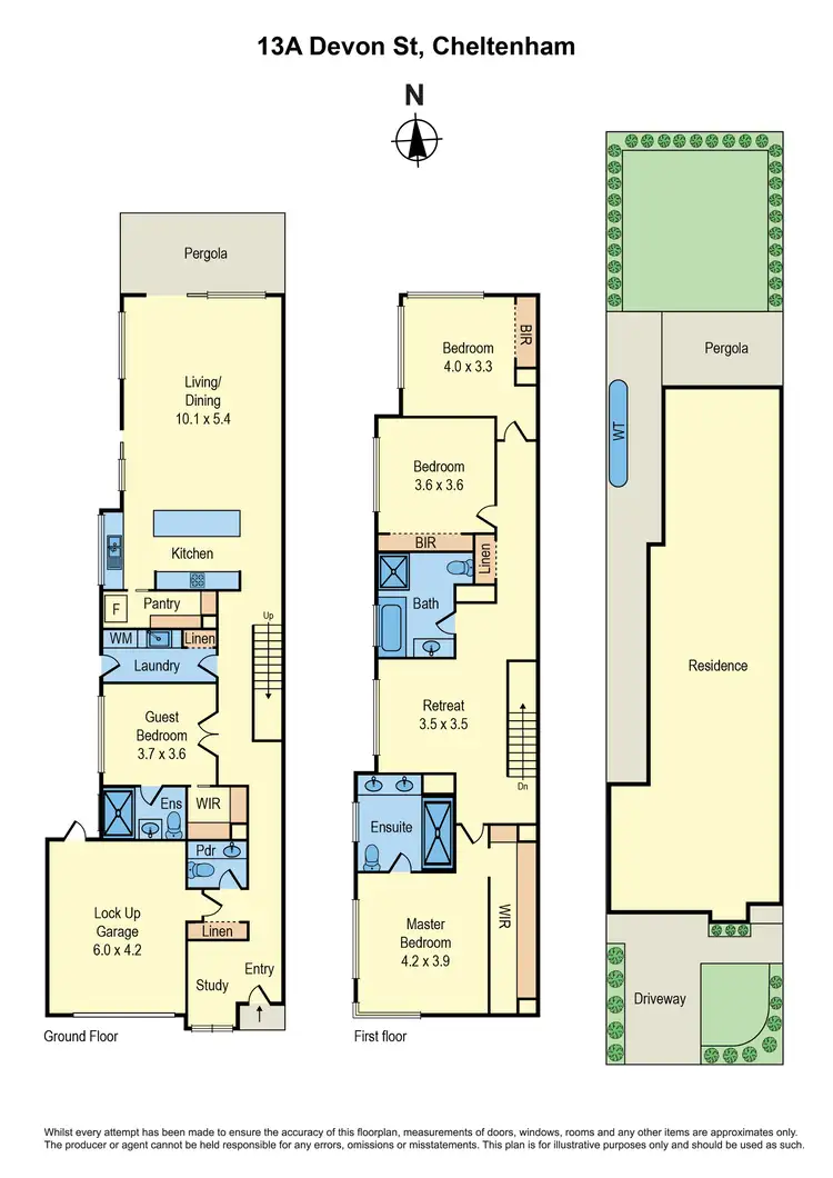 Floorplan of Homely house listing, 13A Devon Street, Cheltenham VIC 3192