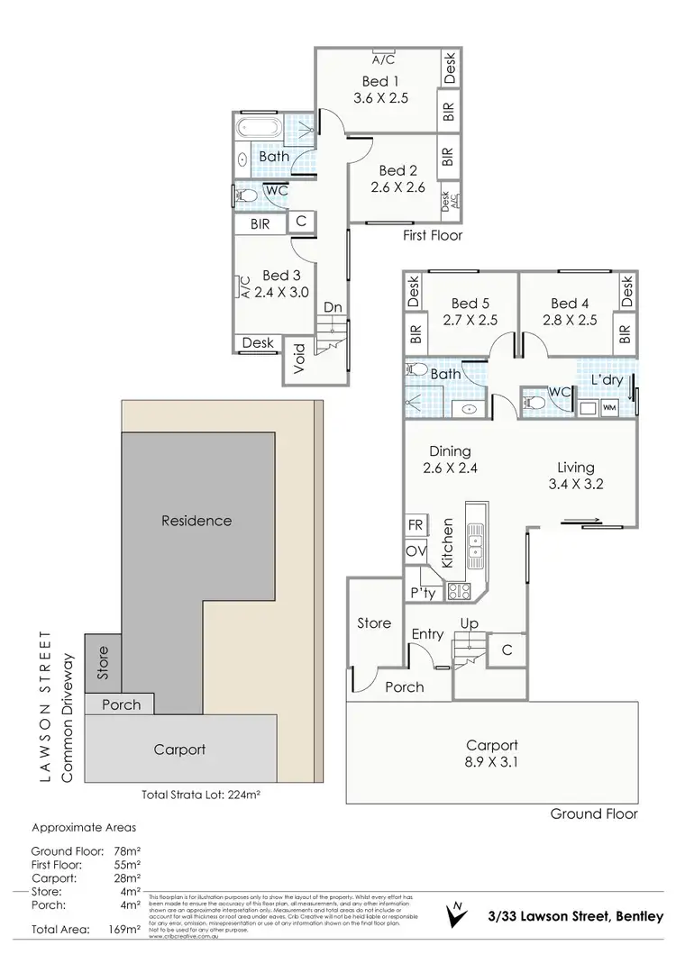 Floorplan of Homely house listing, 3/33 Lawson Street, Bentley WA 6102