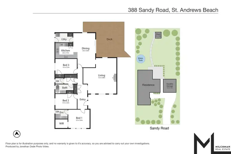 Floorplan of Homely house listing, 388 Sandy Rd, St Andrews Beach VIC 3941