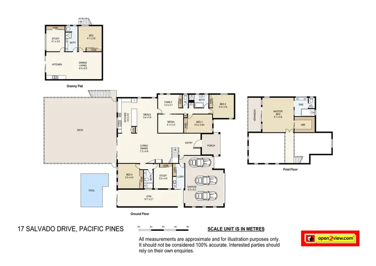 Floorplan of Homely house listing, 17 Salvado Drive, Pacific Pines QLD 4211