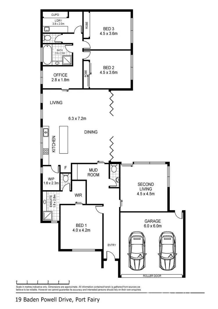 Floorplan of Homely house listing, 19 Baden Powell Drive, Port Fairy VIC 3284