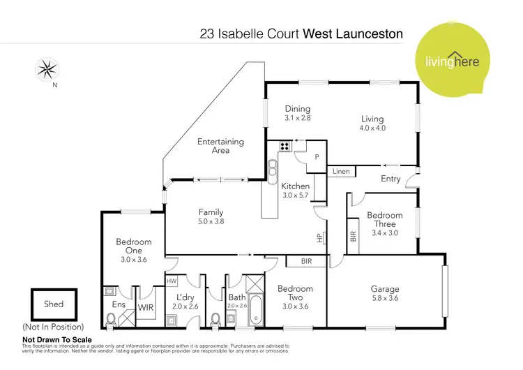 Floorplan of Homely house listing, 23 Isabelle Court, West Launceston TAS 7250