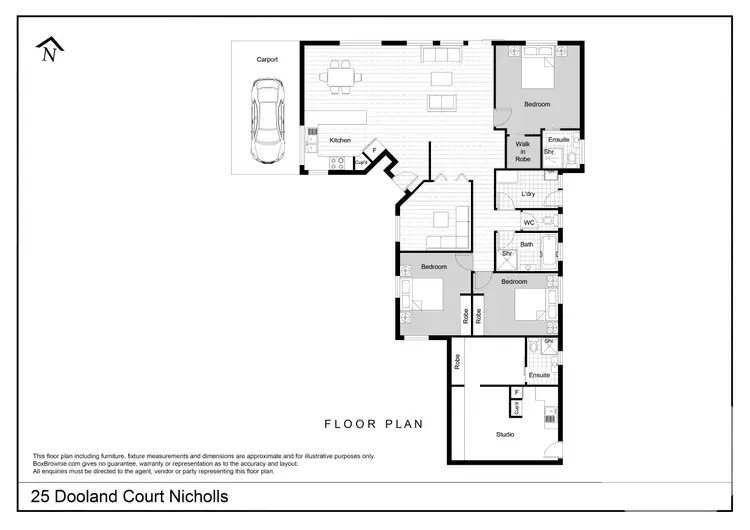 Floorplan of Homely house listing, 25 Dooland Court, Nicholls ACT 2913