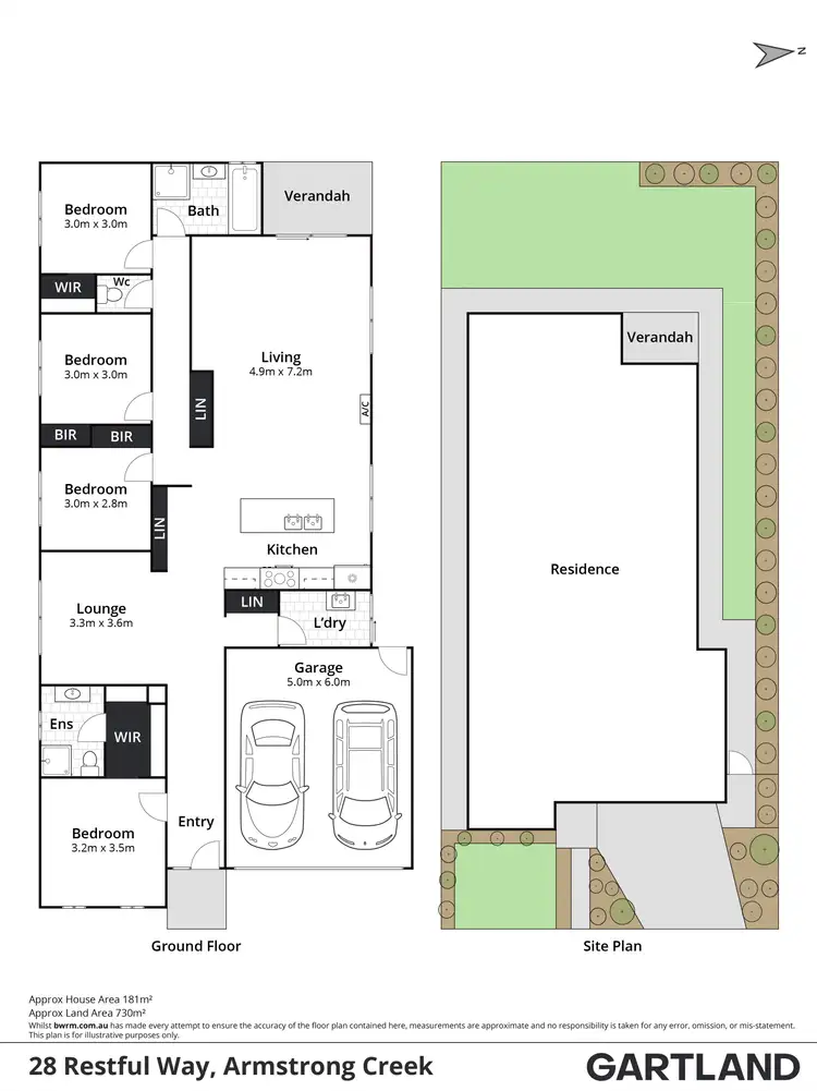 Floorplan of Homely house listing, 28 Restful Way, Armstrong Creek VIC 3217