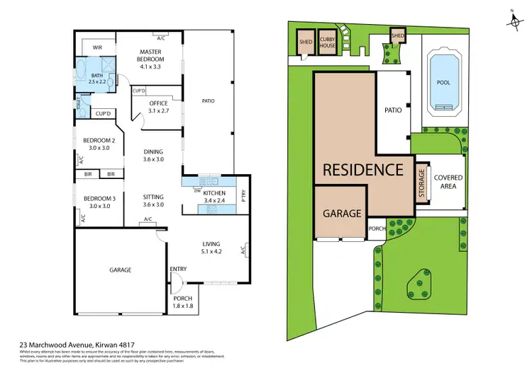 Floorplan of Homely house listing, 23 Marchwood Avenue, Kirwan QLD 4817