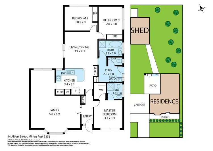Floorplan of Homely house listing, 44 Albert Street, Miners Rest VIC 3352