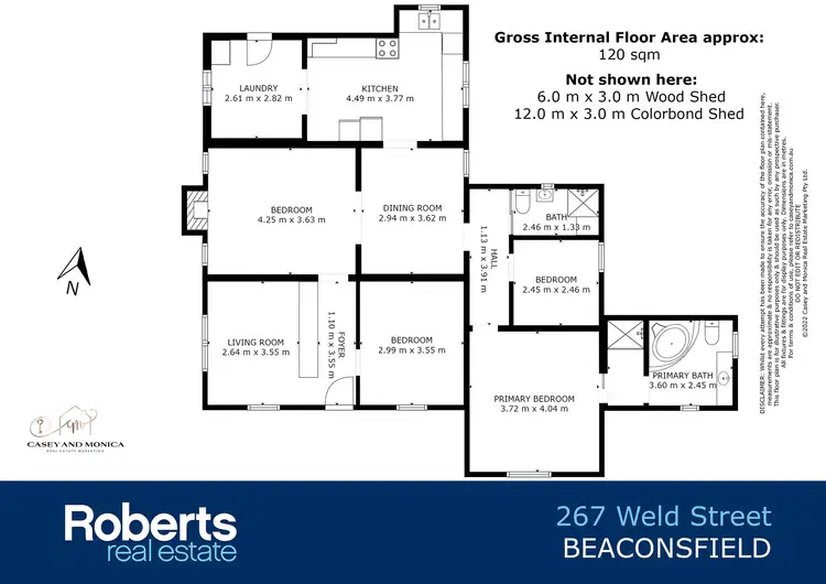 Floorplan of Homely house listing, 267-269 Weld Street, Beaconsfield TAS 7270