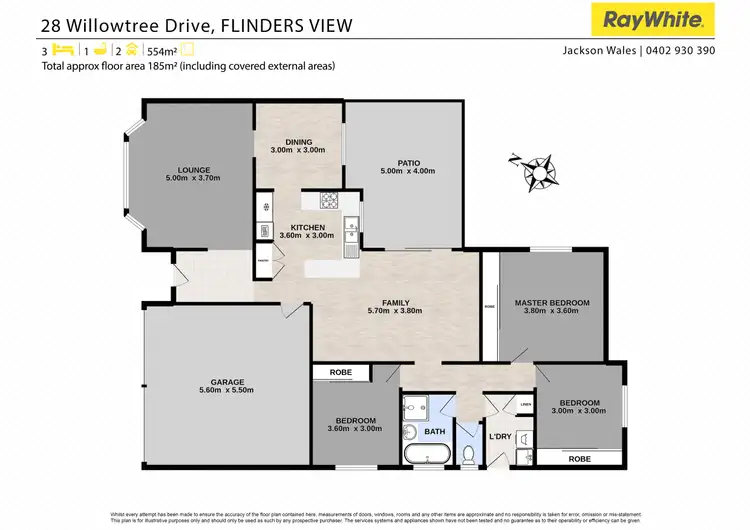 Floorplan of Homely house listing, 28 Willowtree Drive, Flinders View QLD 4305