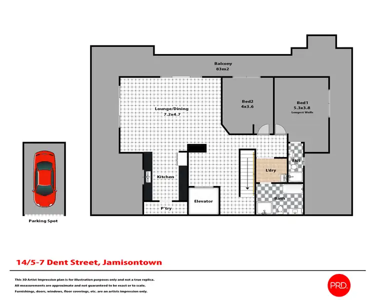 Floorplan of Homely apartment listing, 14/5-7 Dent Street, Jamisontown NSW 2750