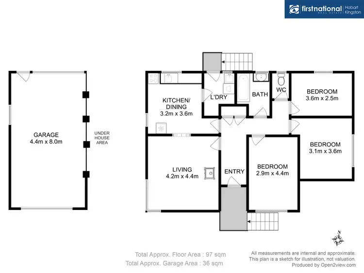 Floorplan of Homely house listing, 7 Briar Crescent, Gagebrook TAS 7030