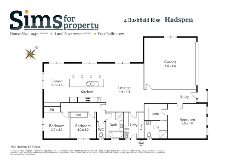 Floorplan of Homely house listing, 4 Bushfield Rise, Hadspen TAS 7290