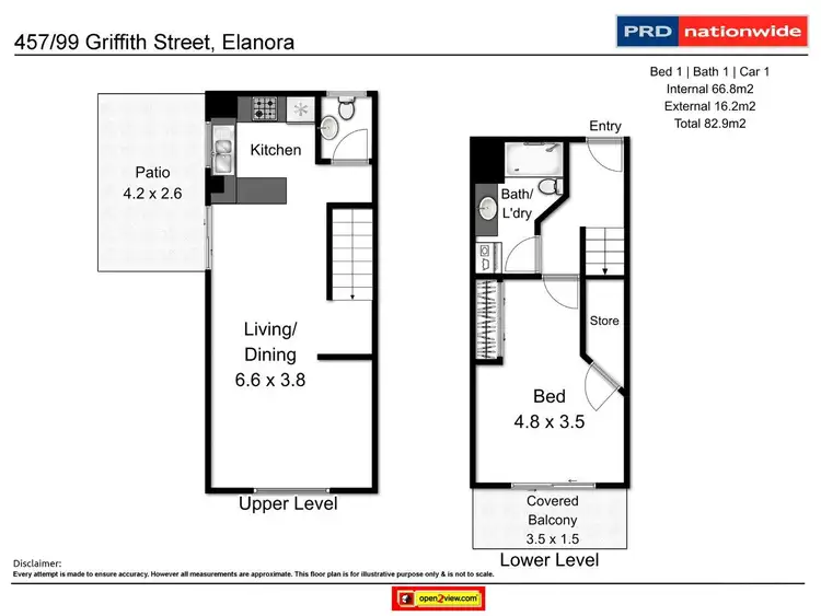 Floorplan of Homely unit listing, 457/99 Griffith Street, Coolangatta QLD 4225