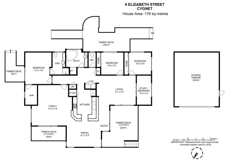 Floorplan of Homely house listing, 6 Elizabeth Street, Cygnet TAS 7112