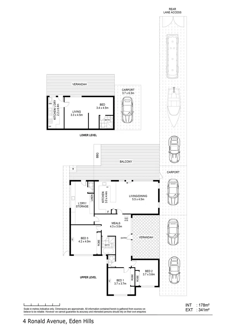Floorplan of Homely house listing, 4 Ronald Avenue, Eden Hills SA 5050
