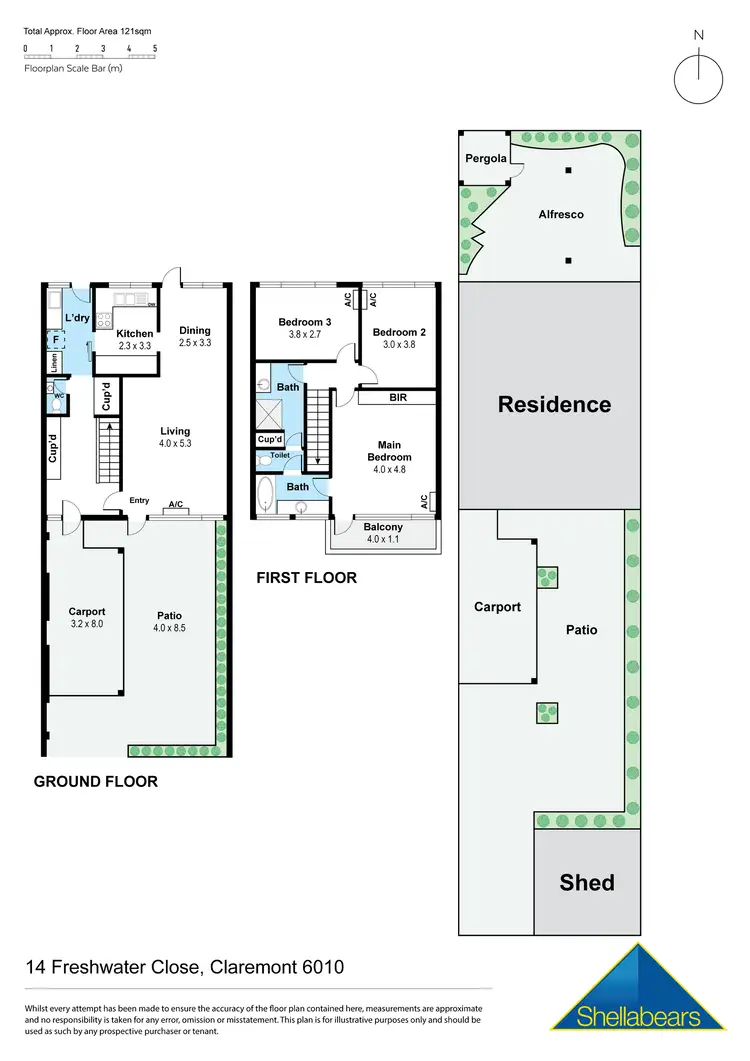 Floorplan of Homely house listing, 14 Freshwater Close, Claremont WA 6010