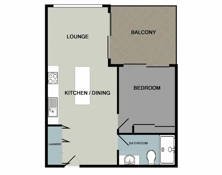 Floorplan of Homely apartment listing, 707/10 Buchanan Street, West End QLD 4101