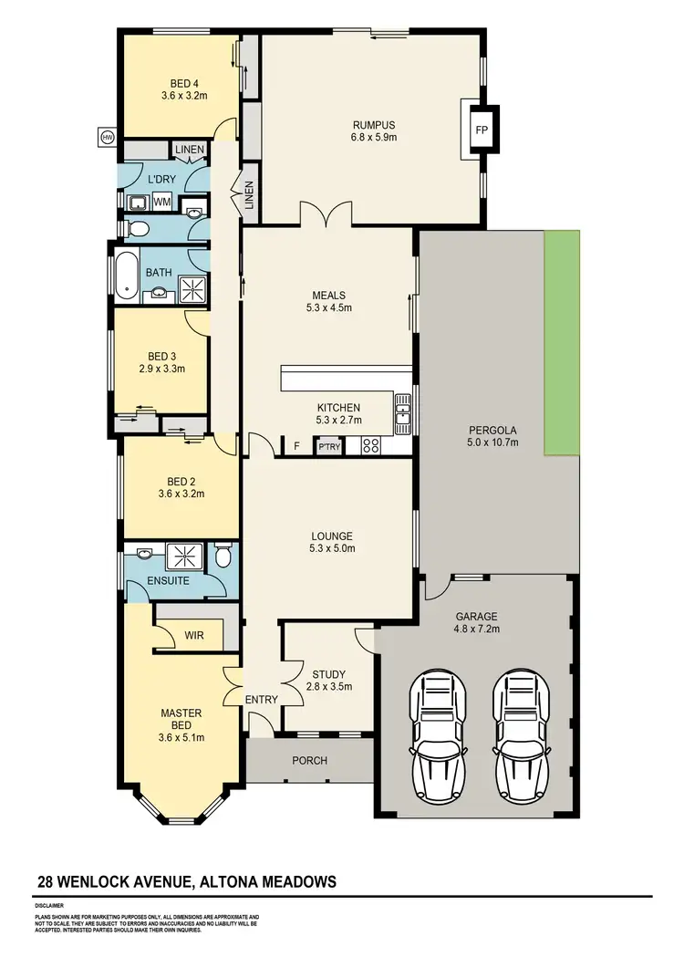 Floorplan of Homely house listing, 28 Wenlock Avenue, Altona Meadows VIC 3028