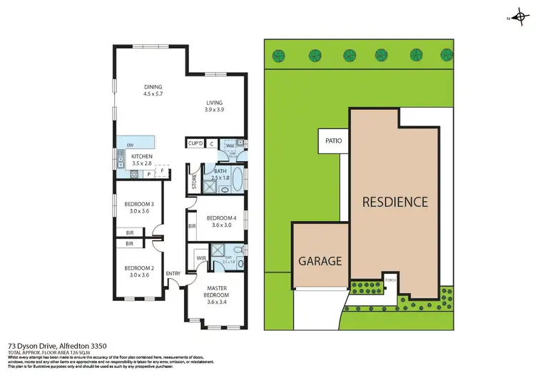 Floorplan of Homely house listing, 73 Dyson Drive, Alfredton VIC 3350