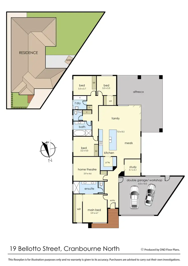 Floorplan of Homely house listing, 19 Bellotto Street, Cranbourne North VIC 3977