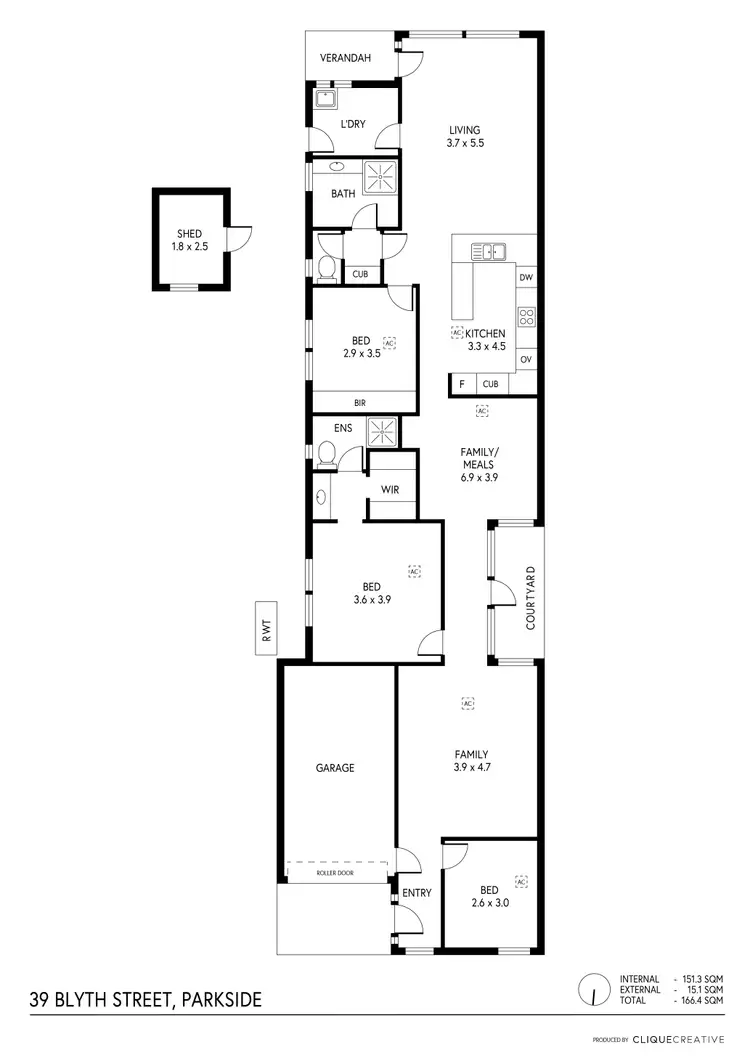 Floorplan of Homely house listing, 39 Blyth Street, Parkside SA 5063