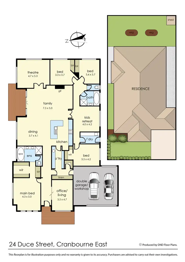 Floorplan of Homely house listing, 24 Duce Street, Cranbourne East VIC 3977