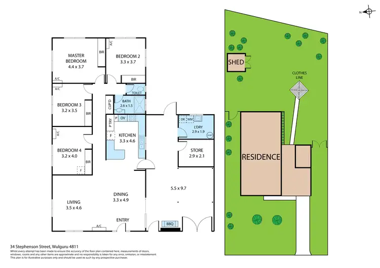 Floorplan of Homely house listing, 34 Stephenson Street, Wulguru QLD 4811