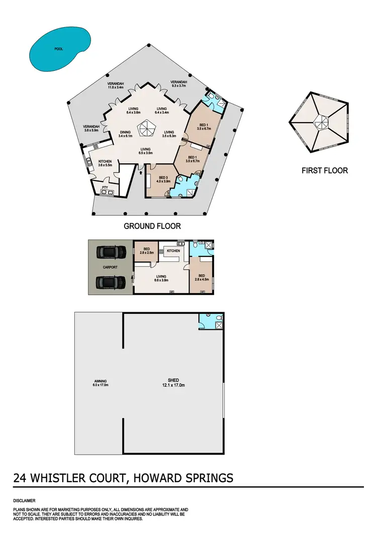 Floorplan of Homely house listing, 24 Whistler Court, Howard Springs NT 835