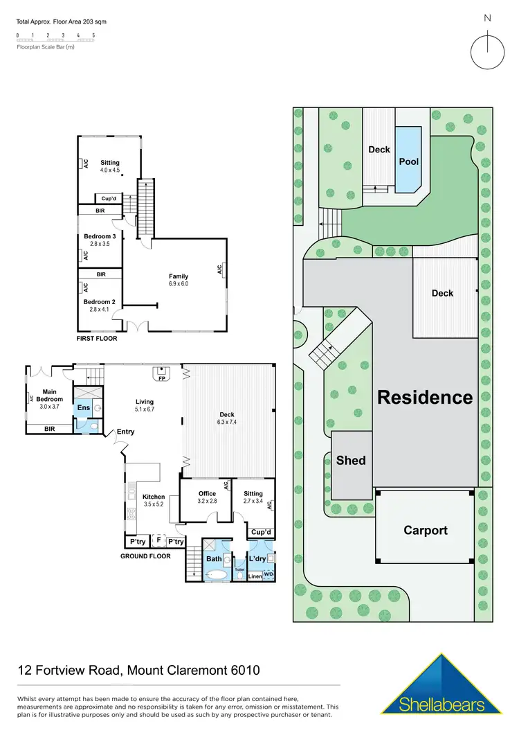 Floorplan of Homely house listing, 12 Fortview Road, Mount Claremont WA 6010
