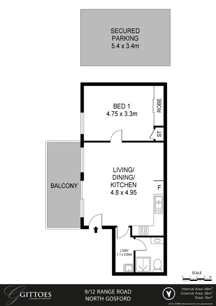Floorplan of Homely unit listing, 9/12 Range Road, North Gosford NSW 2250
