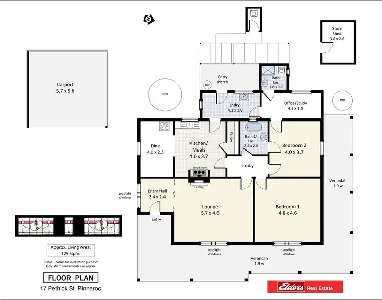 Floorplan of Homely house listing, 17 Pethick Street, Pinnaroo SA 5304